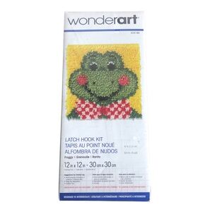 Wonderart Froggy Latch Hook Kit. New